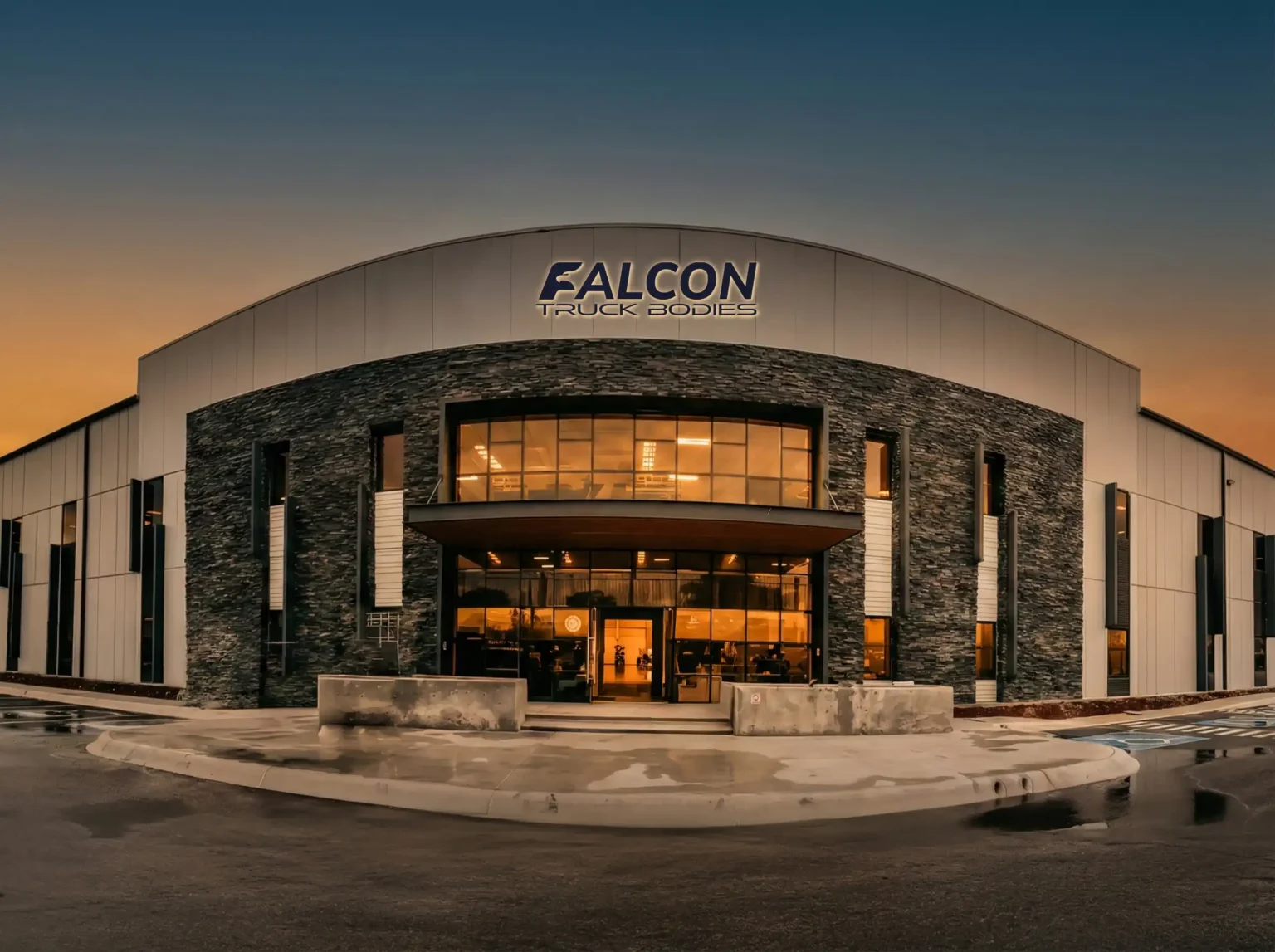 Falcon Truck Bodies facility and production floor